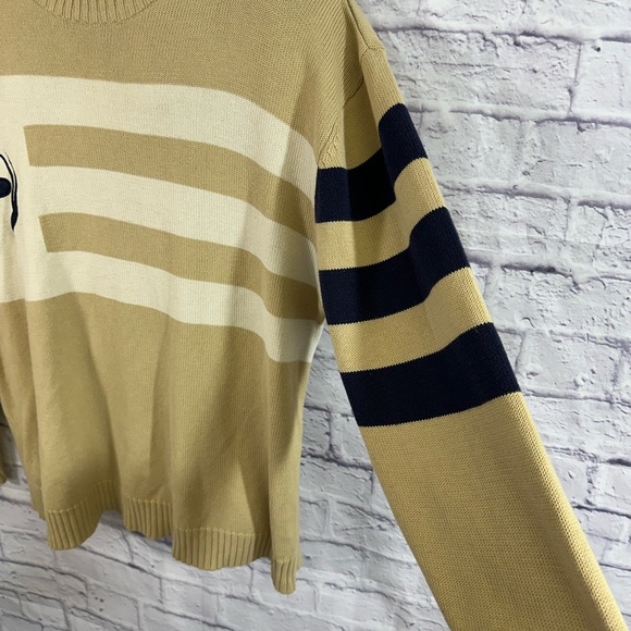 Vintage Men's Phat Farm Logo Sweater Size XL-Y2K 90's hip hop Streetwear Beige - Picture 2 of 13